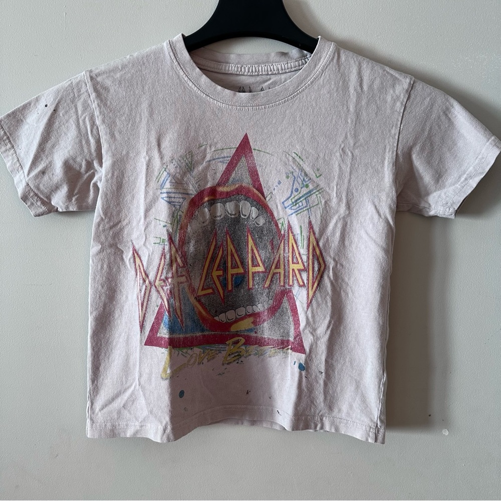 Def Leppard Kids Graphic T-Shirt - White